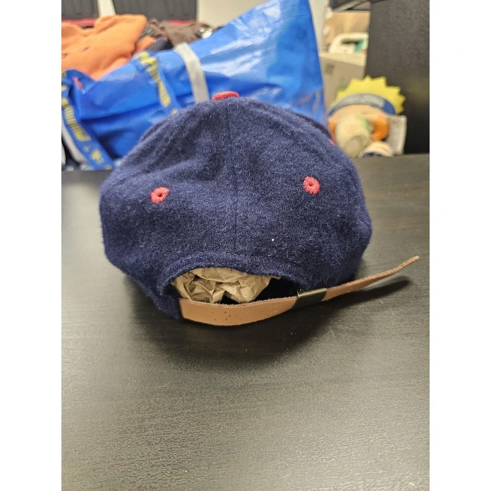 Vintage Disney Winnie The Pooh Hat Cap Strap Back Boys One Size‎ Blue Red 90s
